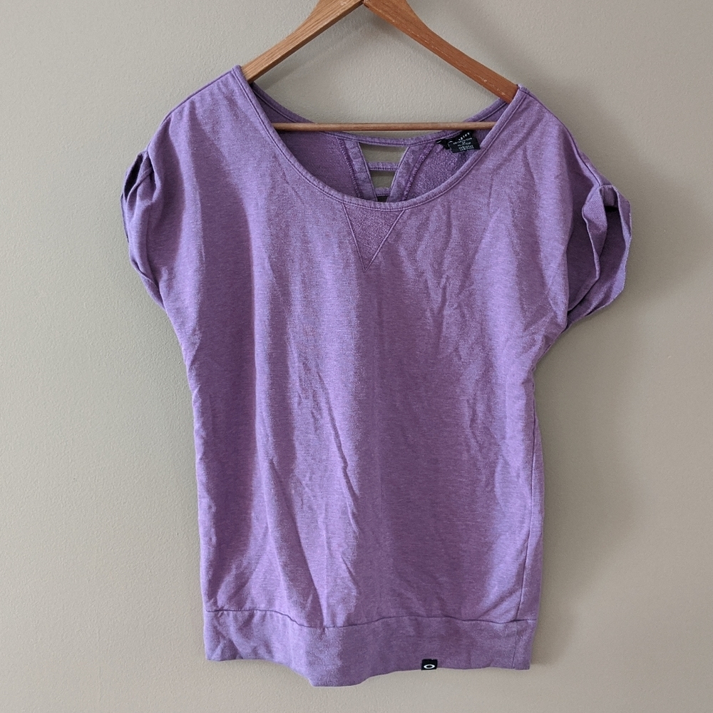 Oakley women's purple top keyhole back